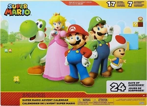 Super Mario Nintendo Advent Calendar Christmas Holiday Calendar with 17 Articula - Picture 1 of 6