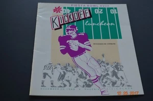  FIESTA BOWL LUNCHEON PROGRAM - 12-30-1988 - RARE - Picture 1 of 2