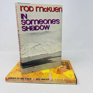 Lot of 2  Rod McKuen Poetry  Books HC DJ Someone's Shadow Listen to the Warm - Picture 1 of 12