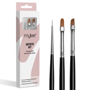 Mylee Artiste Kit Nail Art Design Brushes Set Gel Polish Painting Drawing Liner - Picture 1 of 6