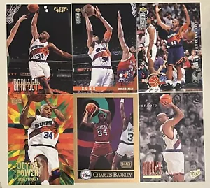 6 Karten Basketball Lot Charles Barkley Phoenix Suns And Sixers 90’s Cards - Bild 1 von 4