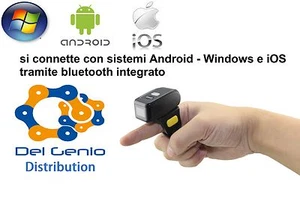 LETTORE CODICE A BARRE BARCODE SCANNER BLUETOOTH DA DITO MICRO-BARCODE APP  - Picture 1 of 1
