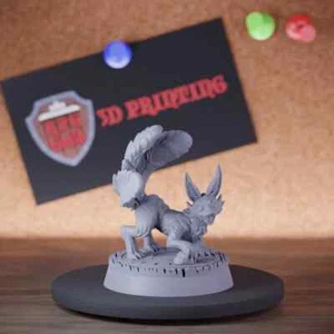 Three Tailed Fox Miniature Magic Beast Mini Dungeons and Dragons DnD 5e TTRPG - Picture 1 of 8