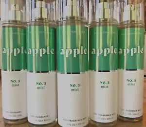 5 (FIVE) APPLE (green label) No.3 8oz Fine Fragrance MIST Bath and & Body Works - Picture 1 of 2