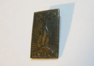 1940 Cancelled Summer Olympics Helsinki Finland Official Bronze Pin - NO stick!! - Picture 1 of 5