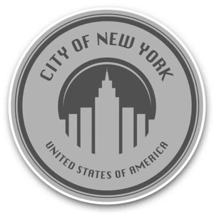 2 x Vinyl Stickers 20cm (bw) - New York USA Travel Holiday NYC  #35022 - Afbeelding 1 van 8