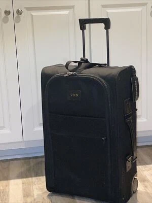 ANDIAMO 22” Upright Wheeled Carry On Suitcase, Black, Made in USA - Image 1 of 4