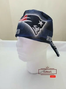 New England Patriots Mens Scrub Hat, Surgical Cap, Skull Cap, Chemo Hat - Bild 1 von 4