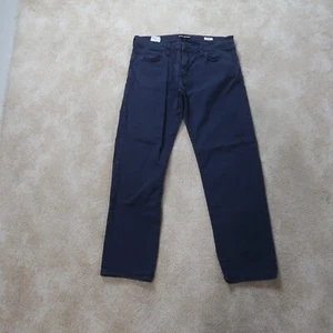 Mavi Zach Straight Leg Chino Hose Herren 36x32 Blau Khaki Hose Stretch - Bild 1 von 12