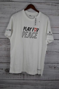 UNIQLO KEI NISHIKORI Peace for All T-shirt Medium WHITE Unisex DP World NWT - Picture 1 of 15