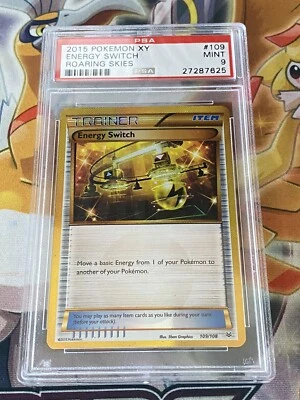 2015 Pokemon TCG XY Royal Skies Energy Switch Holo Secret Rere PSA 9 NM 109/108 - Image 1 of 2