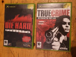 Jeux XBOX lot 2 Jeux XBOX DIE HARD Vendetta + TRUE CRIME Streets of la - Picture 1 of 10