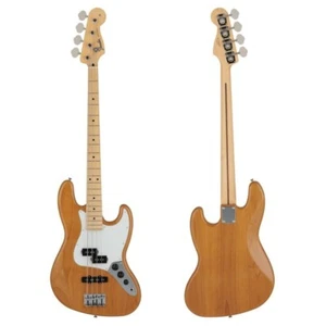 Fender 2024 Made in Japan Hybrid II Jazz Bass PJ Maple Vintage Natural w/Gig Bag - Picture 1 of 7