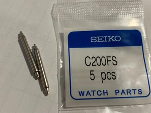Genuine Seiko C200FS 20 mm Fat Spring Bar Pair (2 pcs) – Fits DB70BP / DB73BP - Picture 1 of 2
