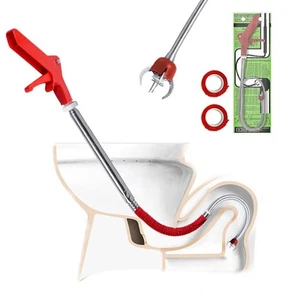 Toilet Snake Clog Remover Toilet Auger Grabber Tool Plumbing Snake for Toilet... - Picture 1 of 8