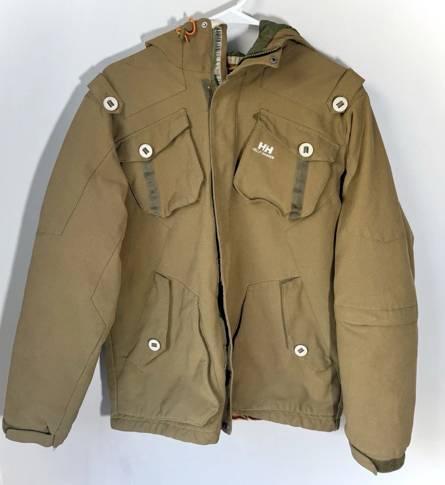 Helly Hansen Women’s Winter Canvas Coat Jacket Full Zip Tiger Print Size Small - Изображение 1 из 4
