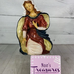 Vintage Christmas Nativity MARY Mother of Jesus Large Hand Paint 8" Figurine - Picture 1 of 16