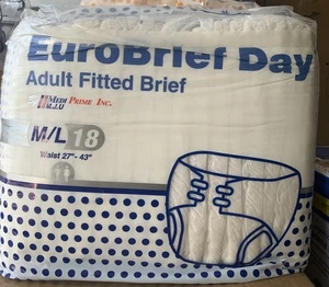 Medi Prime Erwachsene Unterwäsche Slips Größe M/L 18 Stück maximale Saugfähigkeit 2er Pack - Bild 1 von 2