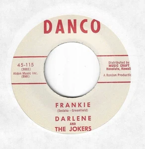TEEN 45 ON DANCO - DARLENE & THE JOKERS - "FRANKIE"  NEAR-MINT - Bild 1 von 2