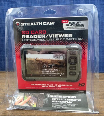 Stealth Cam STC-CRV43X HD SD Card Reader and Viewer w/ 4.3" LCD Touch Screen - Image 1 of 4