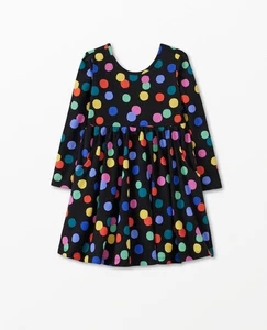 Hanna Andersson Celebration Skater Kleid Polka Dots Langarm Taschen Gr. 5 - Bild 1 von 7
