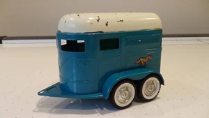 rare 1960's vintage NYLINT pressed steel Ford Truck horse ranch farm trailer - Picture 1 of 7