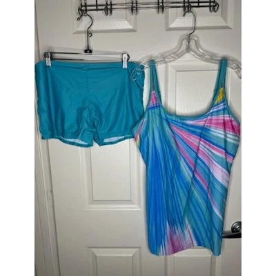 Tankini Tankini Tankini Tankini Tankini Tankini Camiseta de Baño Denater Para Mujer NUEVO ~ Talla 4XL Foto 1 de 4