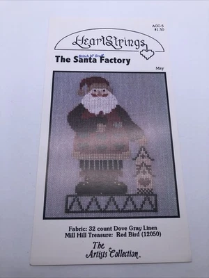 Heart Strings Santa Factory Cross Stitch Chart The Artist Collection Red Bird - Image 1 of 2
