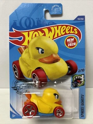 Hot Wheels Street Beasts Yellow Duck & Roll 2020 2/10 132/250 GHB60 Foto 1 de 2