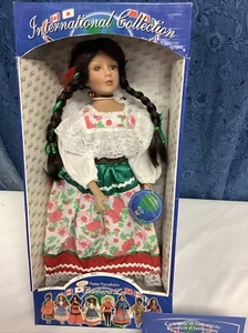 Barbara Lee Petite Porcelain Dolls of the World Collection - Mexico 16” - Picture 1 of 4