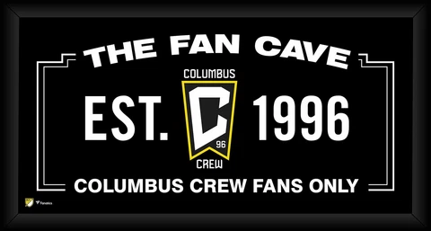 Columbus Crew Framed 10" x 20" Fan Cave Collage Cover