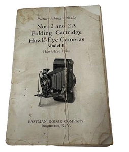 Nos. 2 Cartucho Plegable 2A Cámaras Ojo de Halcón Modelo B Manual/Guía 1928 - Imagen 1 de 14