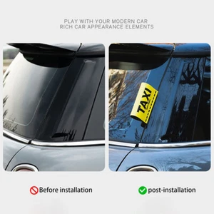 Vinyl Fake Taxi Tag Car Sticker Yellow Outside Auto Decal Vehicle Window Decora - Picture 1 of 9