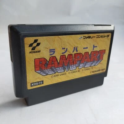 Rampart Konami pre-owned Nintendo Famicom NES Tested - Image 1 of 4
