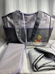 Disney Winnie The Pooh 3-Piece Print Character Diaper Bag Set - Picture 1 of 8