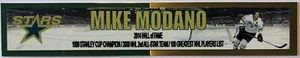 MIKE MODANO DALLAS STARS FULL COLOR NAME PLATE - Picture 1 of 1