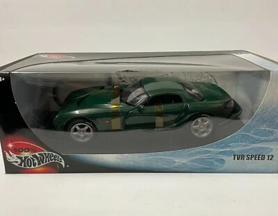 Hot Wheels TVR SPEED 12 Dark Green (UNOPENED BOX) 1:18 Scale #50429 - Image 1 of 4