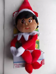 NEW The Elf on the Shelf Plushee Plush Pal Girl Elf Dark Hair Brown Eyes - Picture 1 of 4