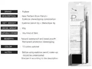 3in1 3D Styling Brow Gel Eyebrow Pencil Set Invisible Enhancer Eye Brow Pen Kit - Picture 1 of 17