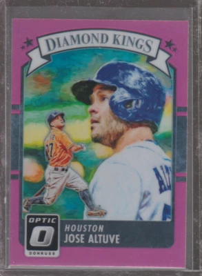 Jose Altuve 2016 Donruss Optic Diamond Kings Pink Astros - Image 1 of 2