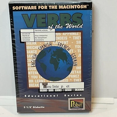 Old School Apple Macintosh Verbs Of The World NOS Sealed - Image 1 of 4