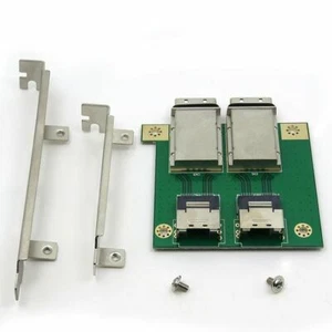 XT-XINTE Dual Mini SAS for Internal SFF-8087 SAS 36P to 2 Port External HD - Picture 1 of 5
