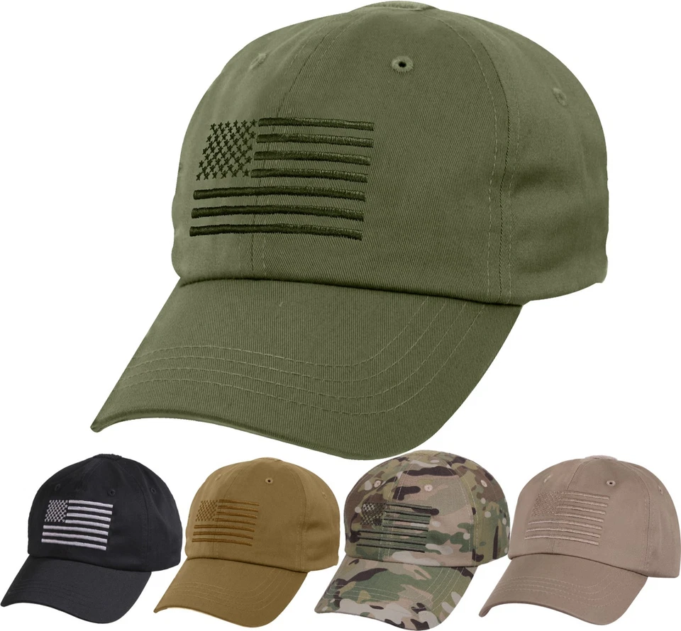 Rothco Tactical Operator Cap Military Contractor Hat with Embroidered USA Flag - Image 1 of 1