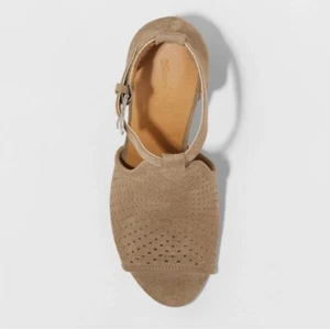 Universal Thread™ ~ Mujer Talla 7 1/2 ~ Hannah ~ Eslinga Trasera ~ Sandalias Taupe - Imagen 1 de 11