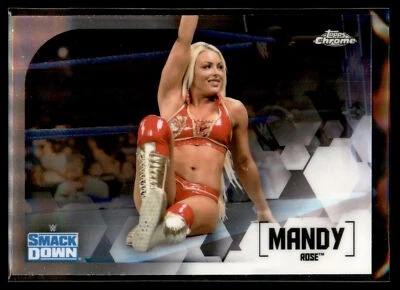 2020 Topps Chrome WWE Wrestling Base Set #42 Mandy Rose - SmackDown - Image 1 of 2