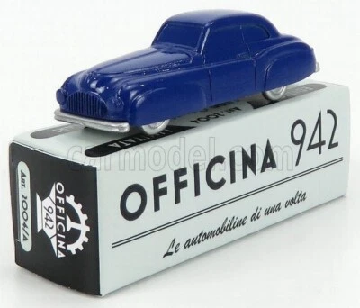 MODELLINO AUTO STATICO FIAT 1500 GHIA 1947 OFFICINA 942 BLU scala 1/76 - Immagine 1 di 4
