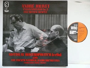 ROSTROPOVITCH PLAYS JOLIVET CELLO CONCERTO FRNO WORLD RECORD 1025 WRONG LABEL - Picture 1 of 4