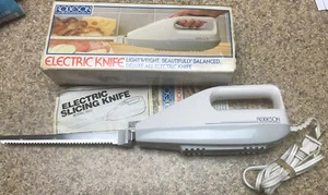 vintage Robeson Electric Knife Slicer Model # 602 Excellent Condition W/Box - Picture 1 of 4
