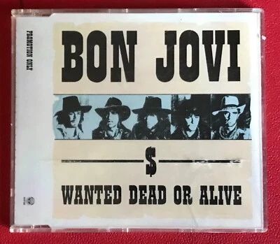 Bon Jovi - Wanted Dead Or Alive - German Promo CD Single Polygram JOV CD1 - Image 1 of 3