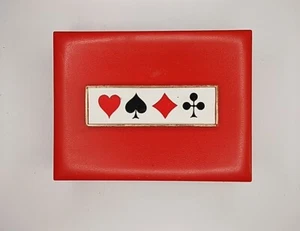 Vintage GRIFFON Box Playing Cards Case holds 2 Complete Decks Made in Sweden - Picture 1 of 4